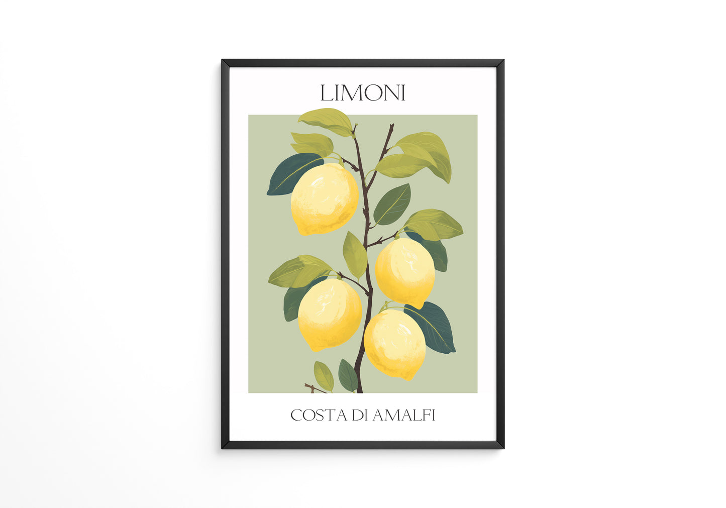 Zitronenbaum Amalfi Illustration