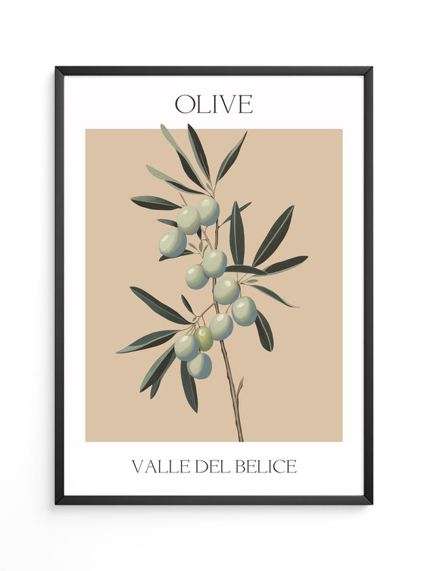 Olivenzweig Minimalistisch