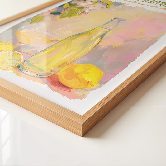 Zitronenflasche Aquarellfarben