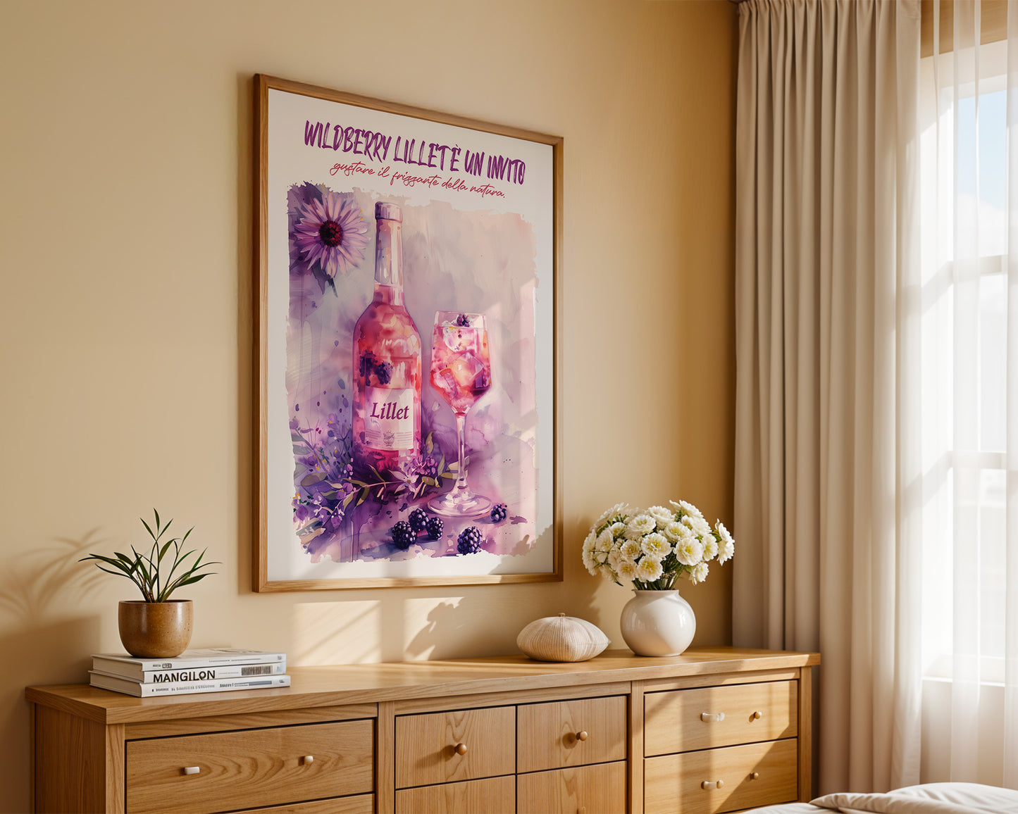 Blüten und Beeren Aquarell