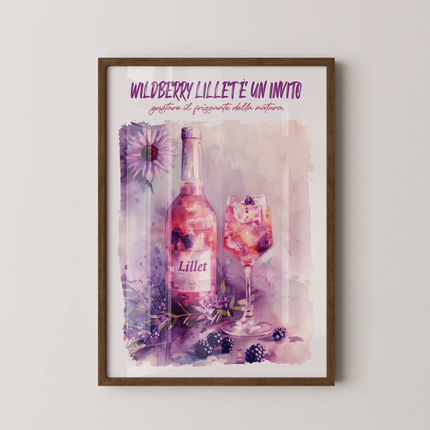 Blüten und Beeren Aquarell