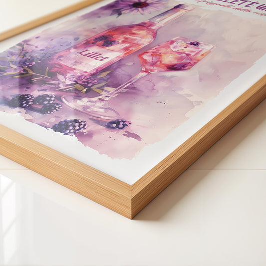 Blüten und Beeren Aquarell