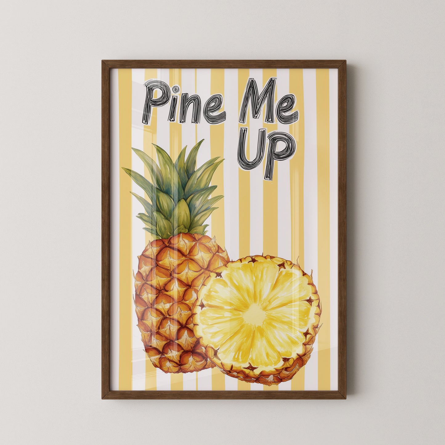 Ananas Streifen Illustration
