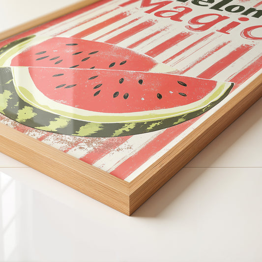 Melone Streifen Retro