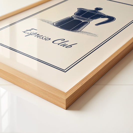 Espressokanne Vintage Zeichnung