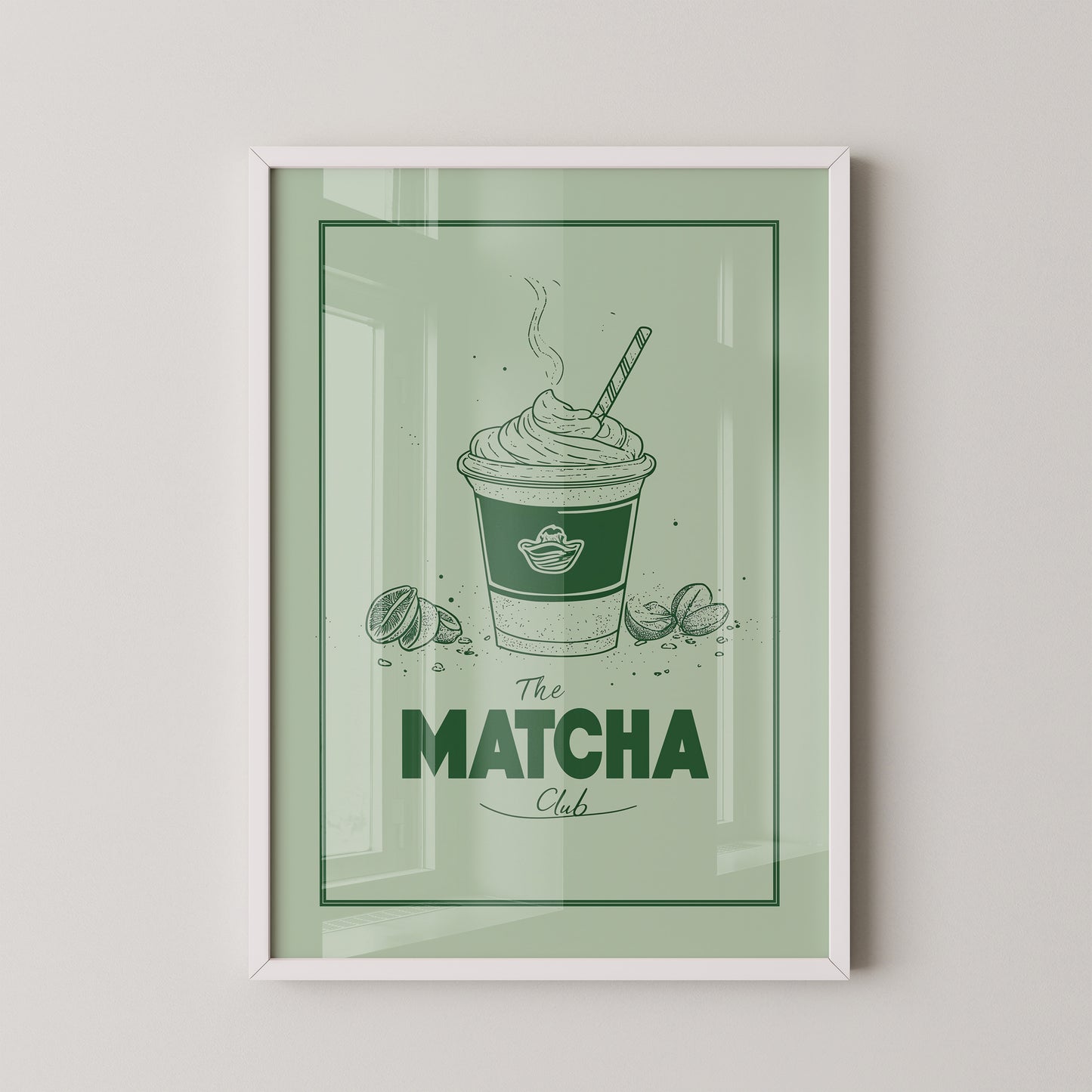 Matcha Becher retrogrün