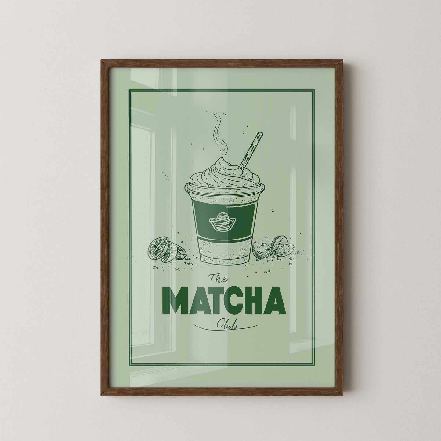 Matcha Becher retrogrün