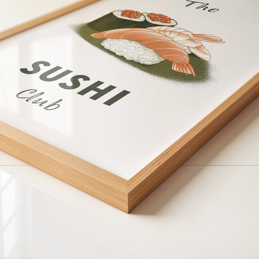 Sushi Komposition Retro Look