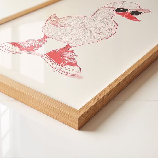 Ente Hipster Comic-Look