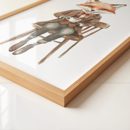 Fuchs Gentleman Aquarell