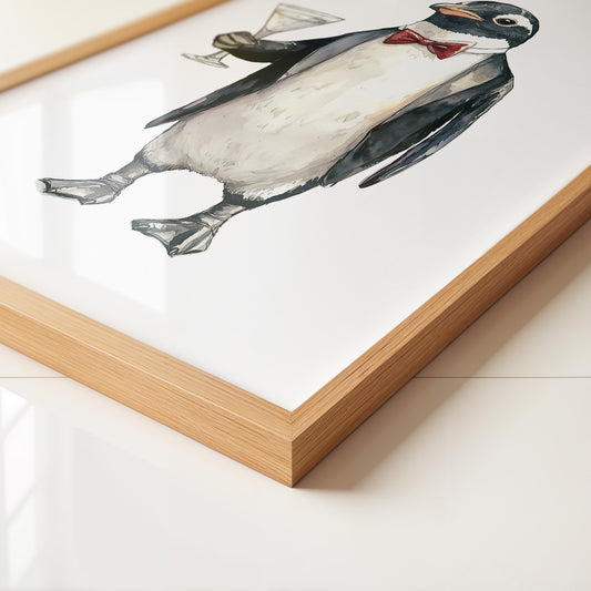 Pinguin Anzug Cocktailszene