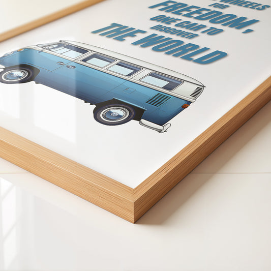 VW Bus Illustration Retro