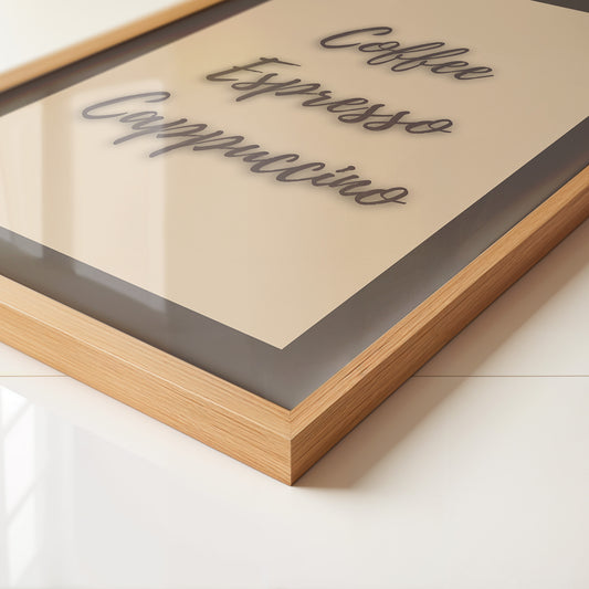 Kaffeegenuss Schriftart Braun