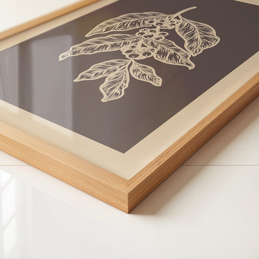 Kaffeezweige Vintage Stil