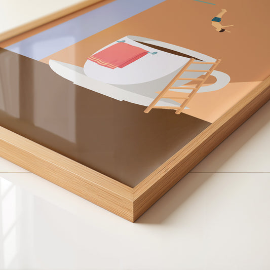 Kaffee Sprungbrett Illusion