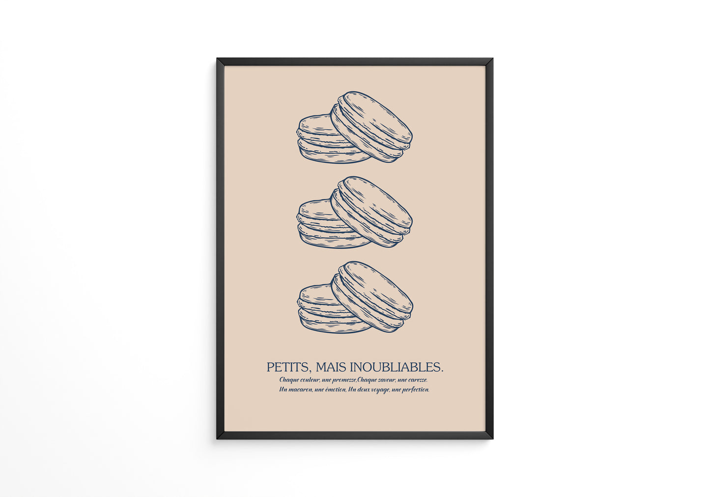 Macarons Illustrativ Retro-Stil