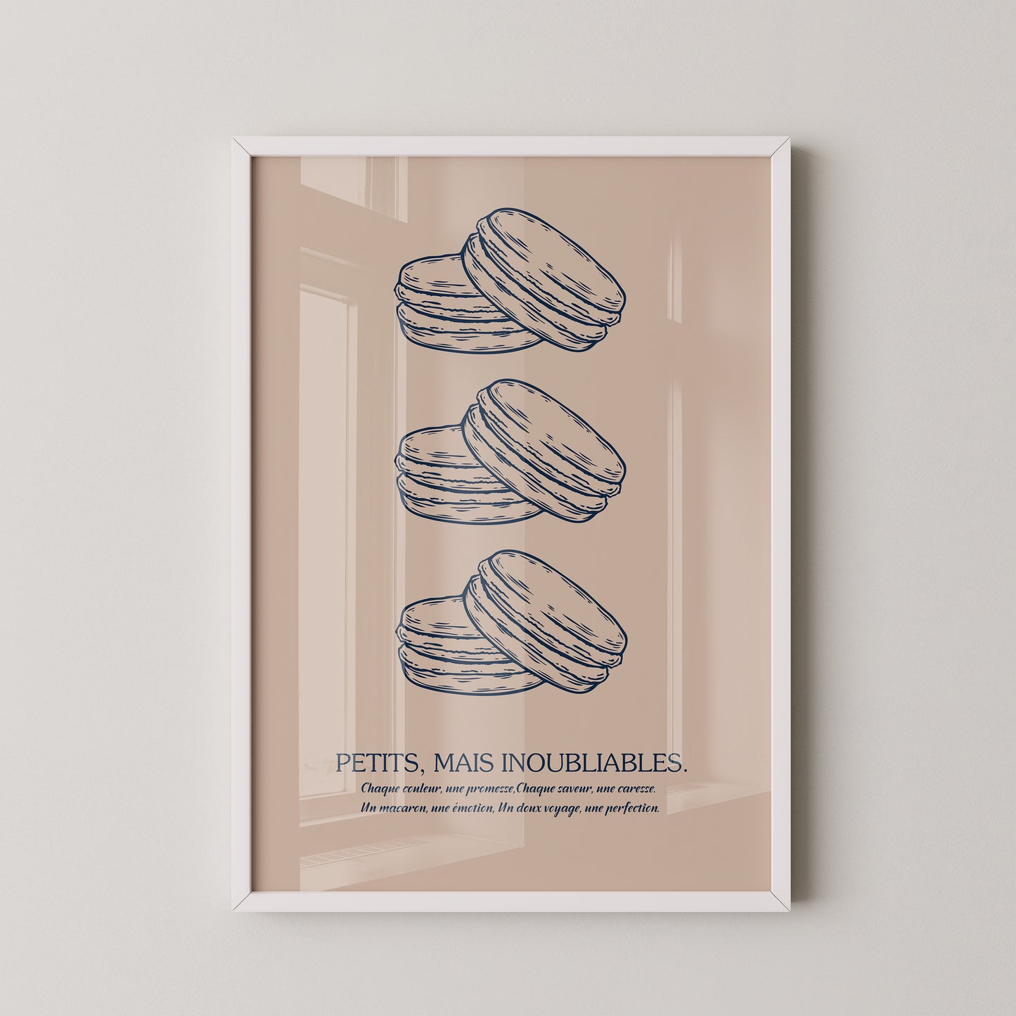 Macarons Illustrativ Retro-Stil