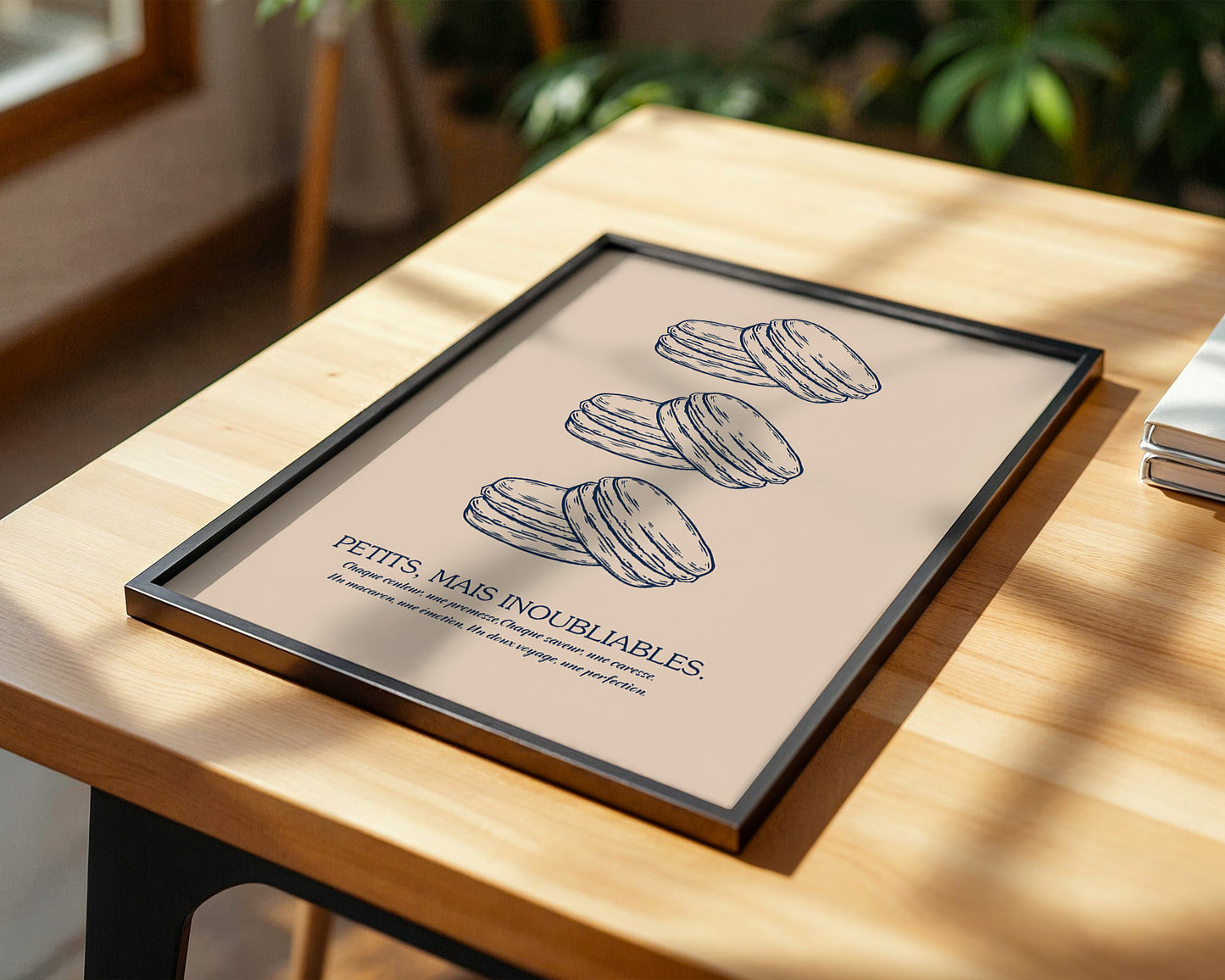 Macarons Illustrativ Retro-Stil