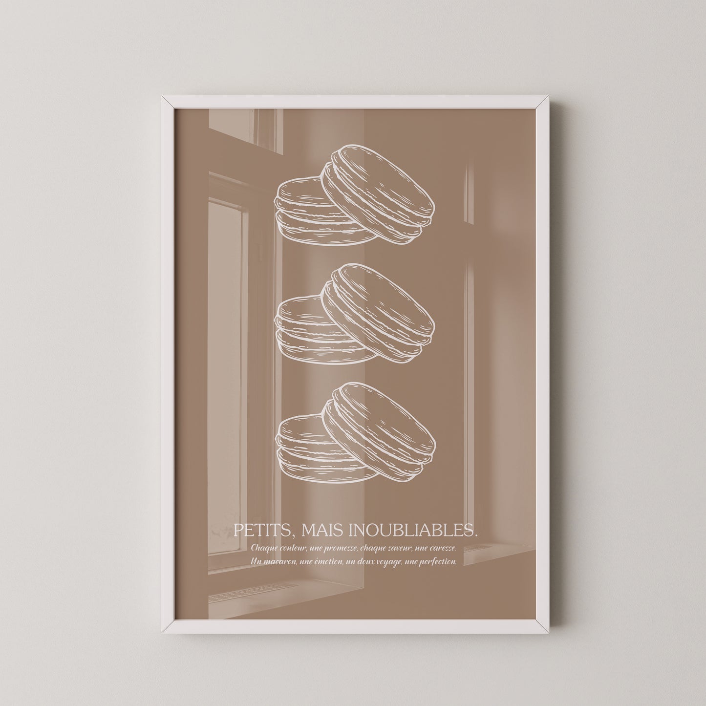 Macarons Skizze Beige