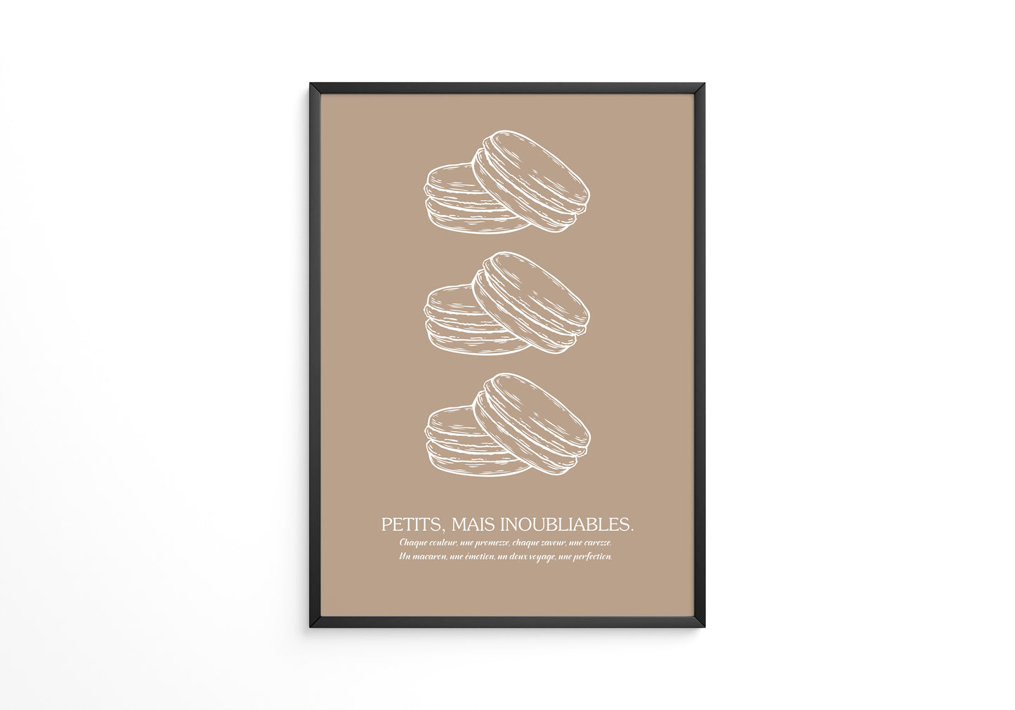 Macarons Skizze Beige
