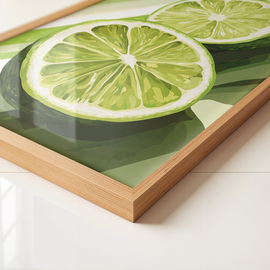 Limetten Streifen Grafik