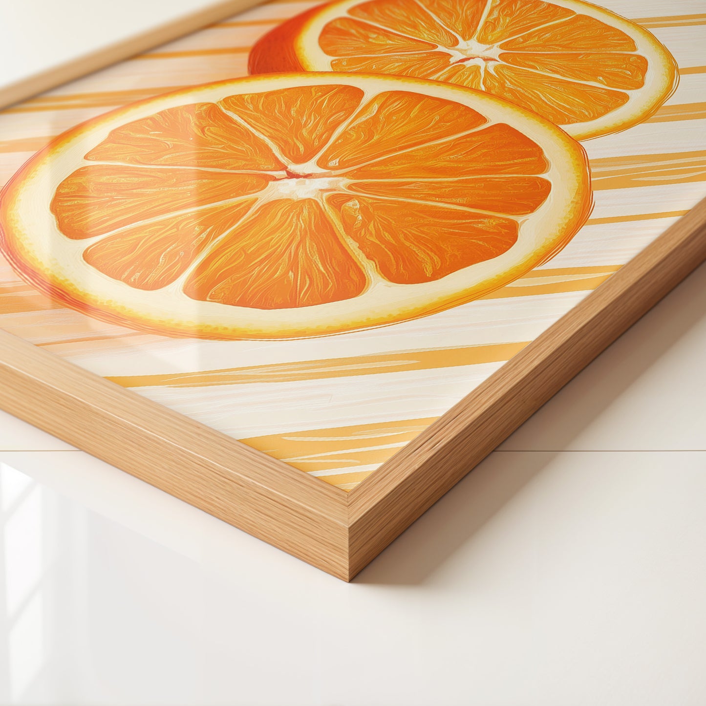 Orangen Scheiben grafisch