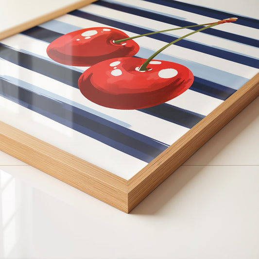 Kirschen Streifen Grafik