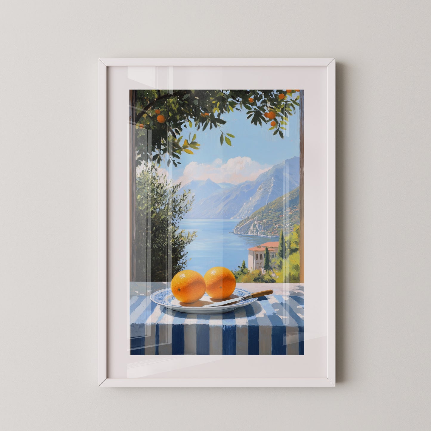 Orangen See Blick Kulisse