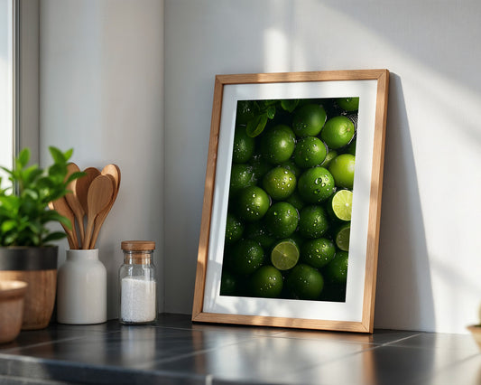 Limetten Nässe Glanz