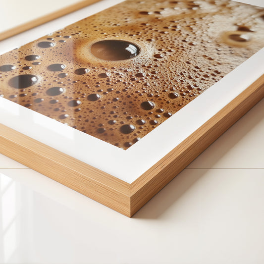 Kaffeebläschen Makroansicht