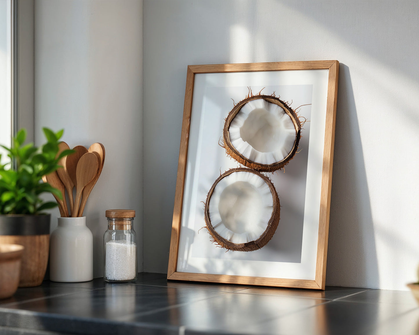 Kokoshälften Minimalismus