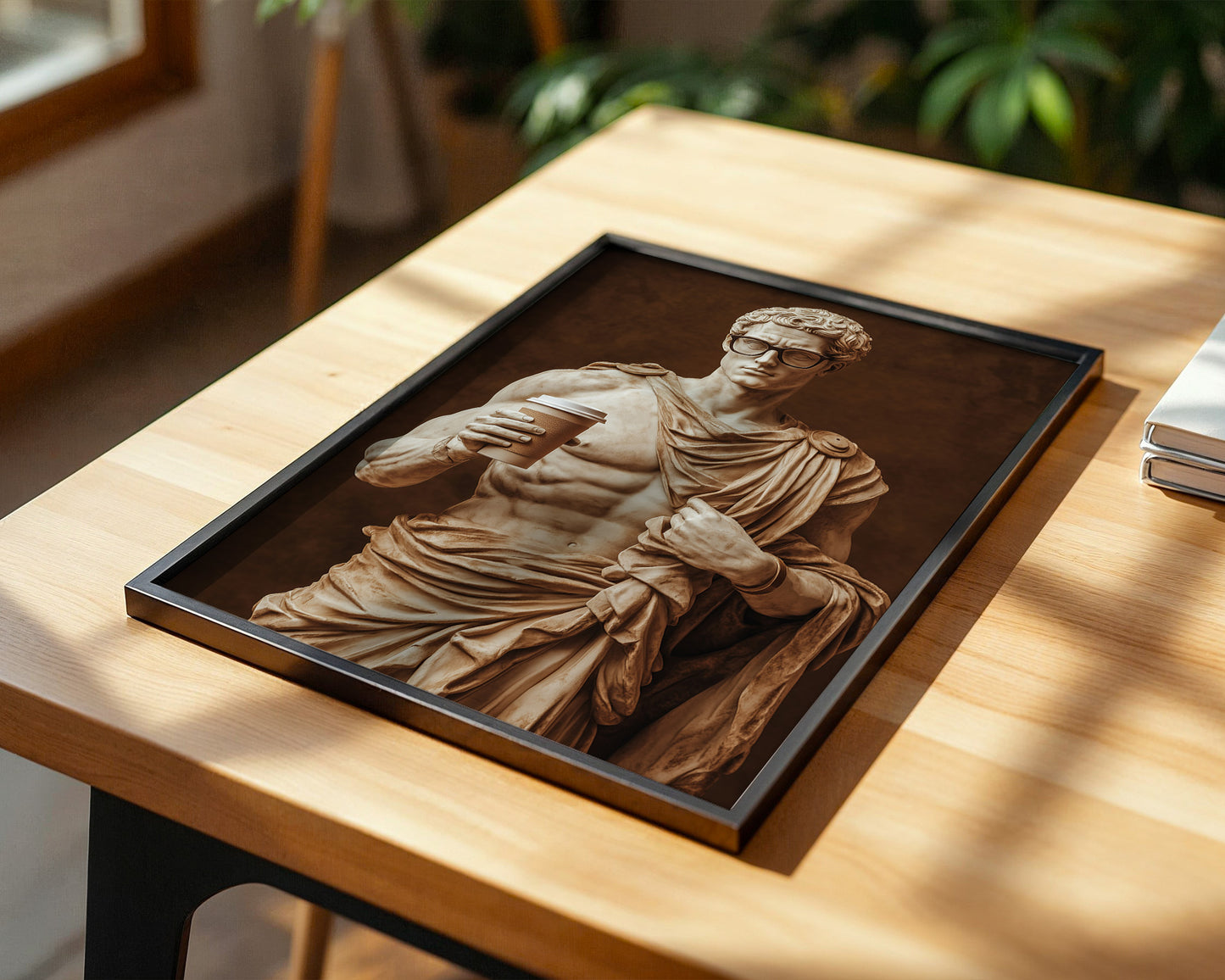 Statue Kaffeebecher Retro-Charme