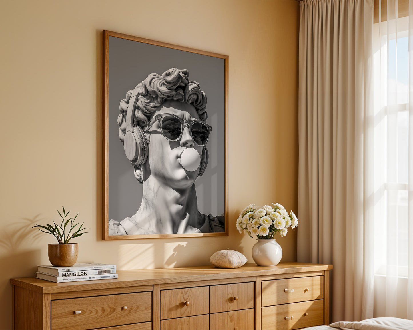 David Statue Pop-Art Flair