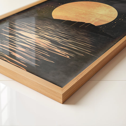 Goldene Sonne im Dunklen