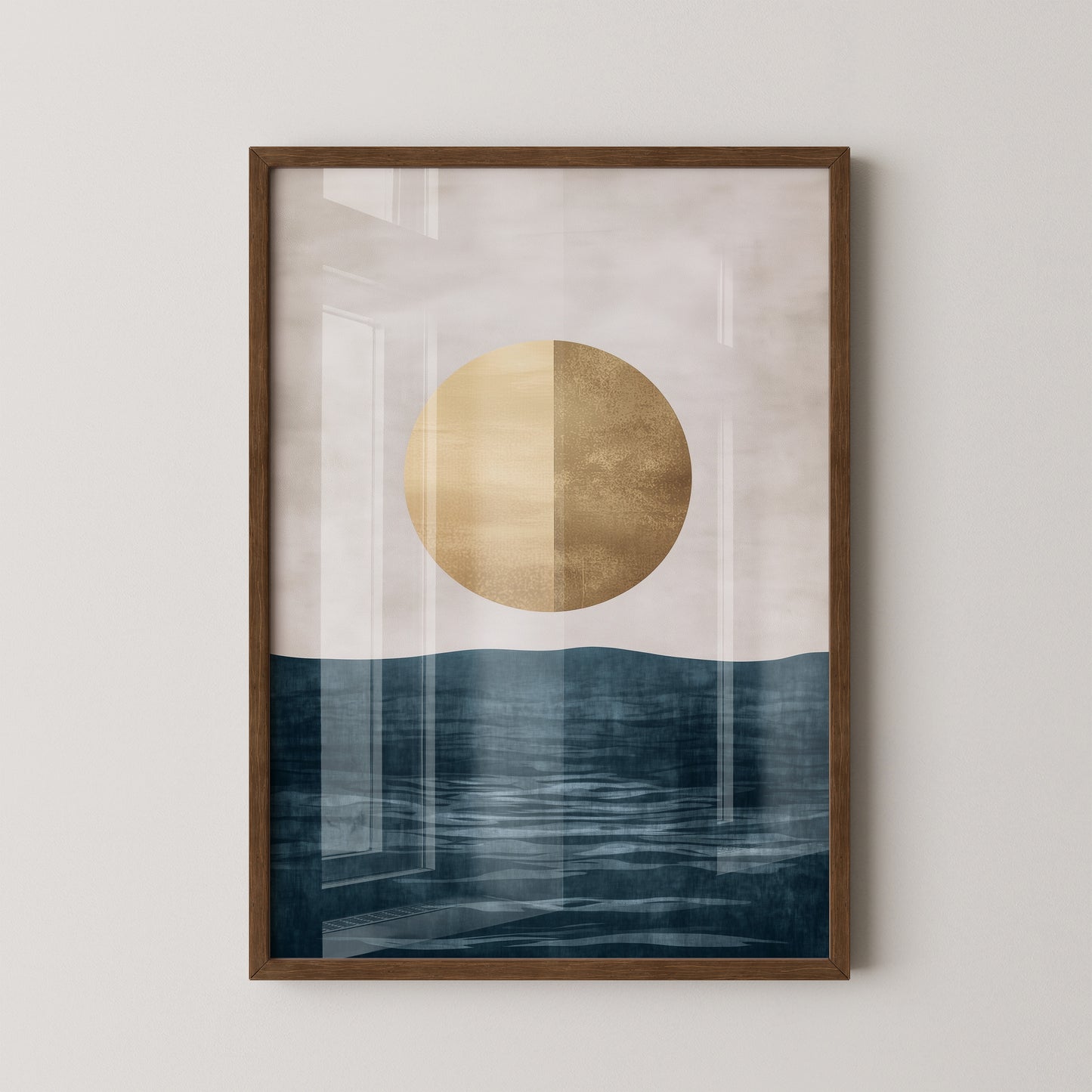 Goldene Sonne abstrakt Meer