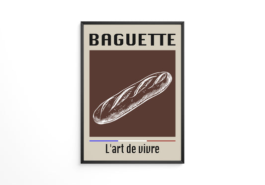 Baguette Retro Grafik