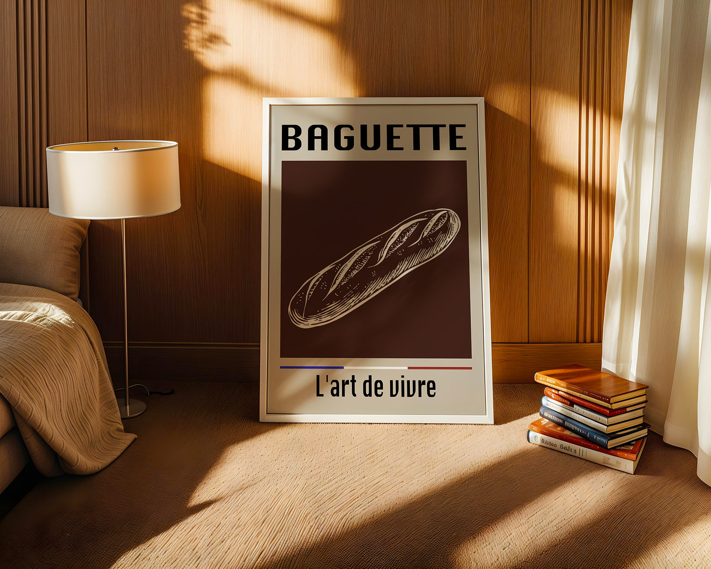 Baguette Retro Grafik