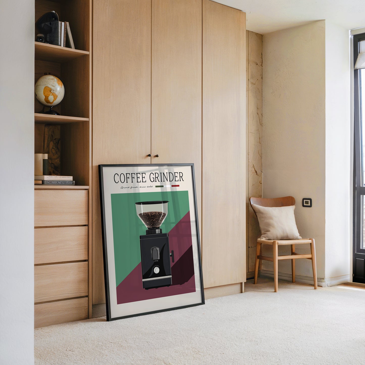 Kaffeemühle Retro Farben