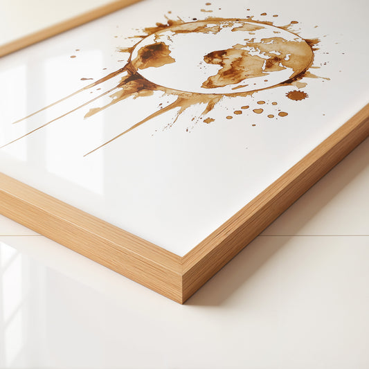 Erde Kaffeefleck Kunst