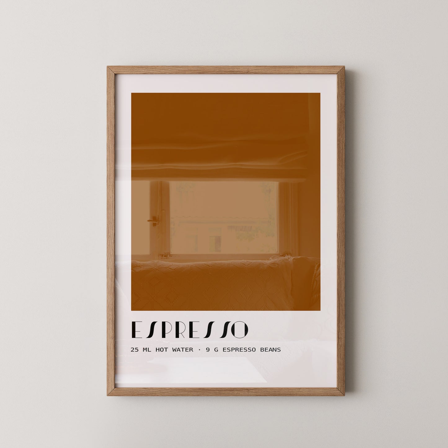 Espresso Braun minimalistisch