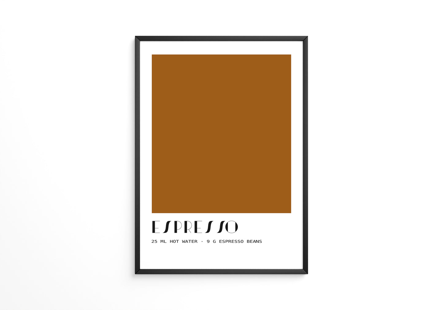 Espresso Braun minimalistisch