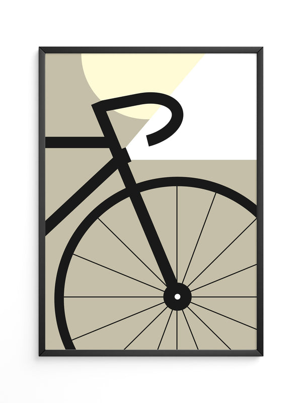 Fahrradrad Grafik minimalistisch