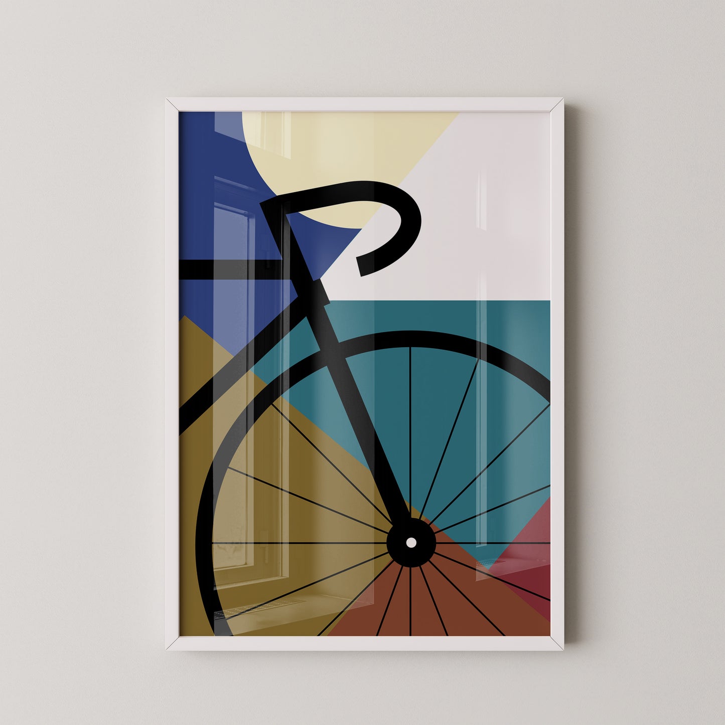 Fahrrad Abstrakt Formenspiel