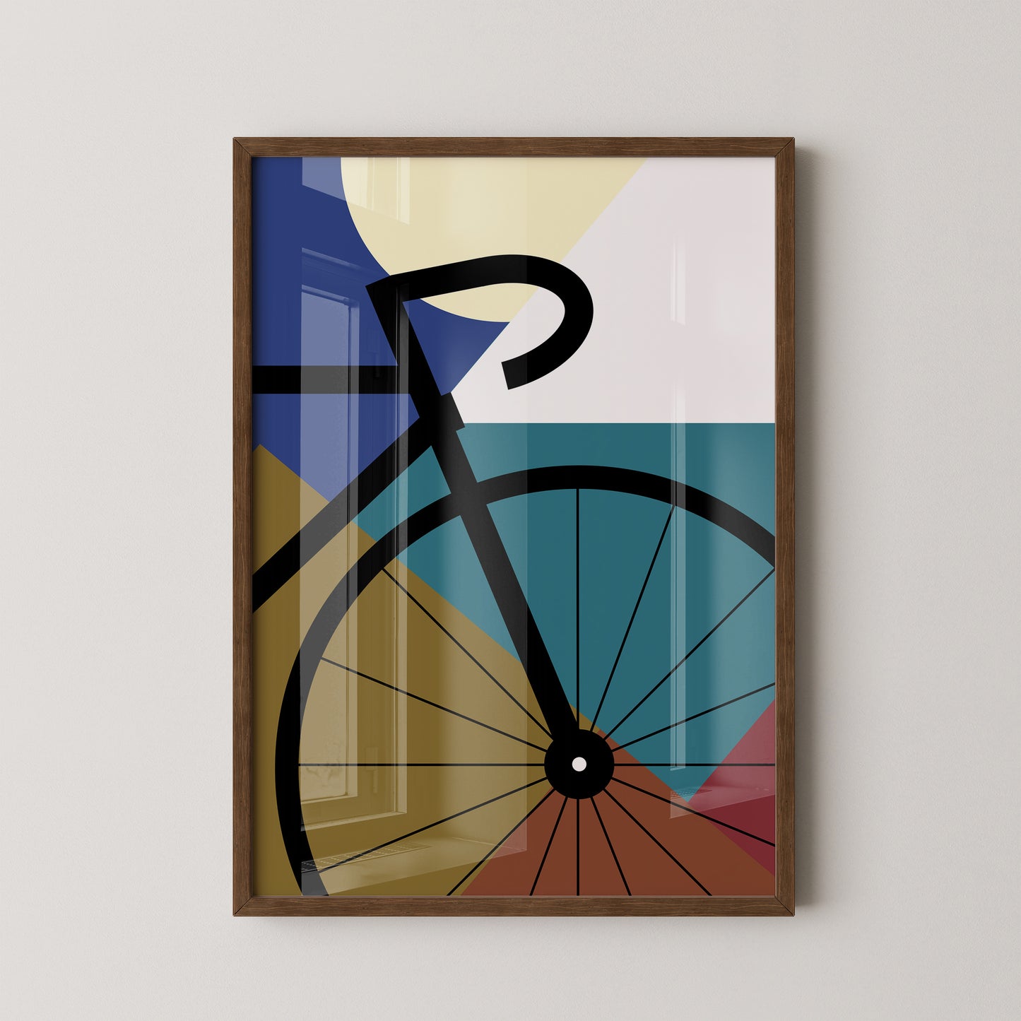 Fahrrad Abstrakt Formenspiel