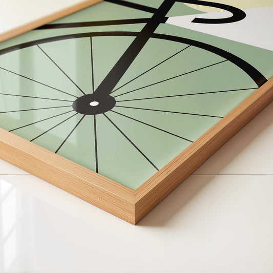 Fahrrad Grafik minimalistisch