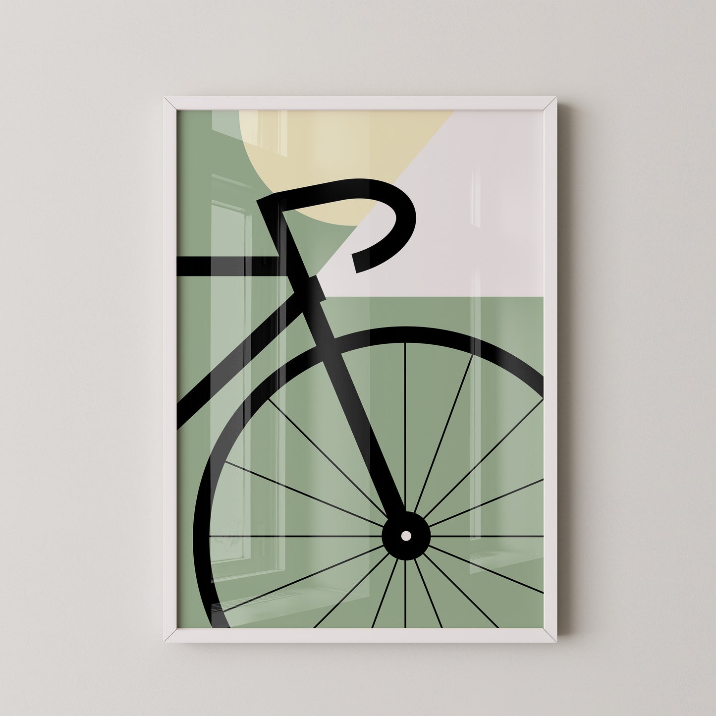 Fahrrad Grafik minimalistisch