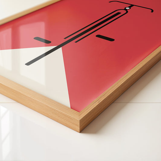 Fahrrad Grafik minimalistisch