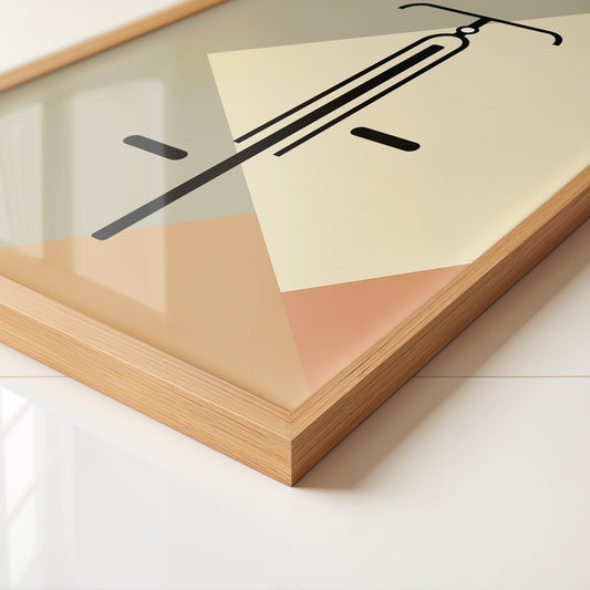 Fahrrad Minimalistisch Geometrisch