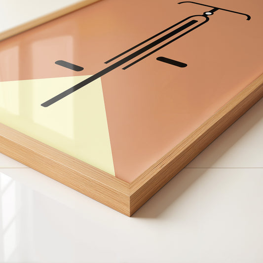 Fahrrad minimalistisch Grafik