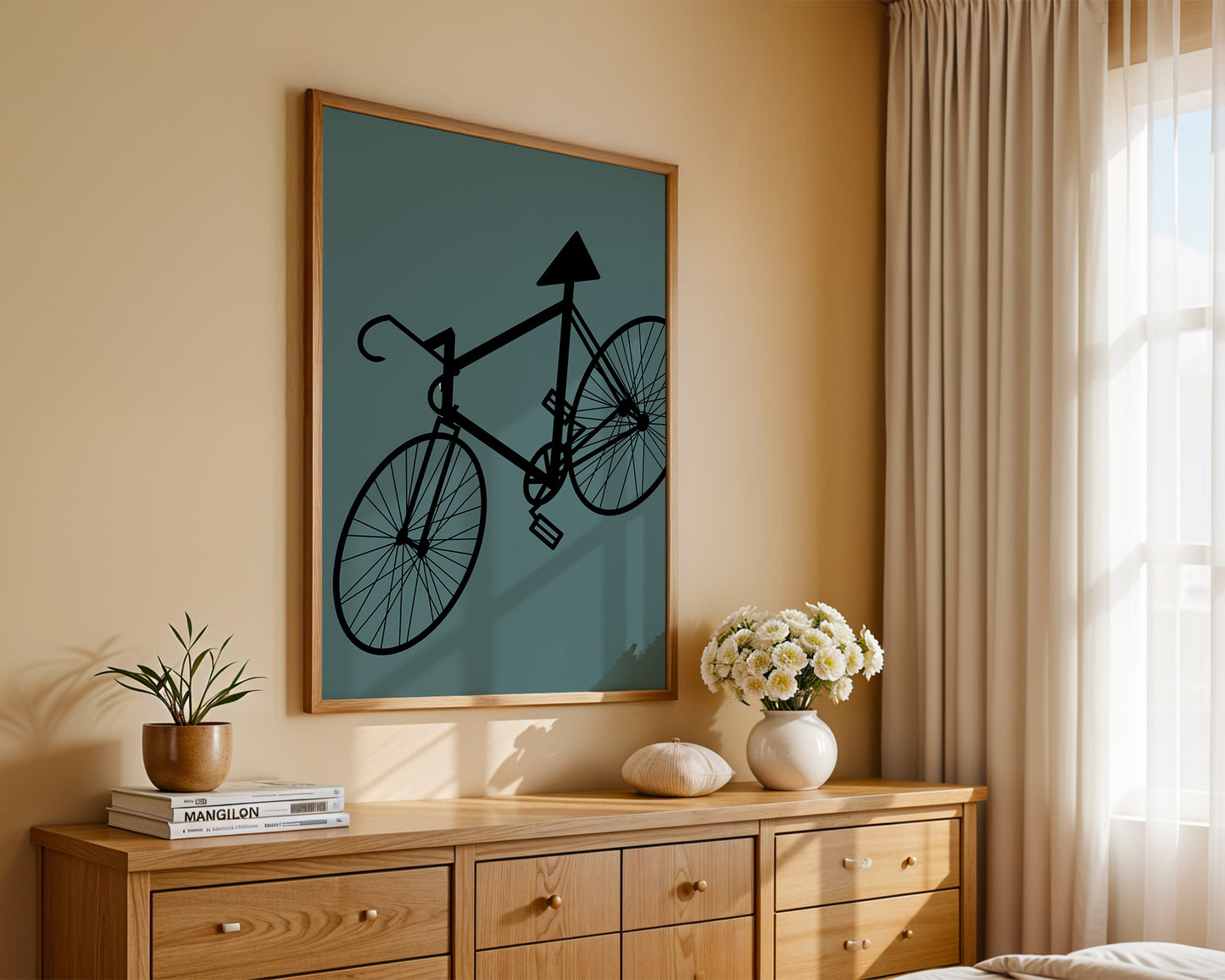 Fahrrad Grafik minimalistisch